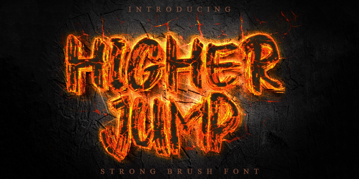 Пример шрифта Higher Jump #1
